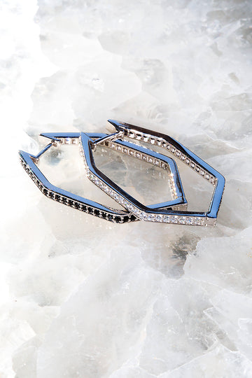 black and white hoop